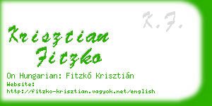 krisztian fitzko business card